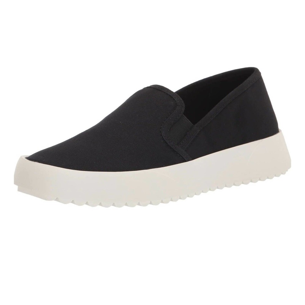 Lucky Brand Womens Gimmony Slip On Sneaker‎ 10M Casual Comfort Canvas Black